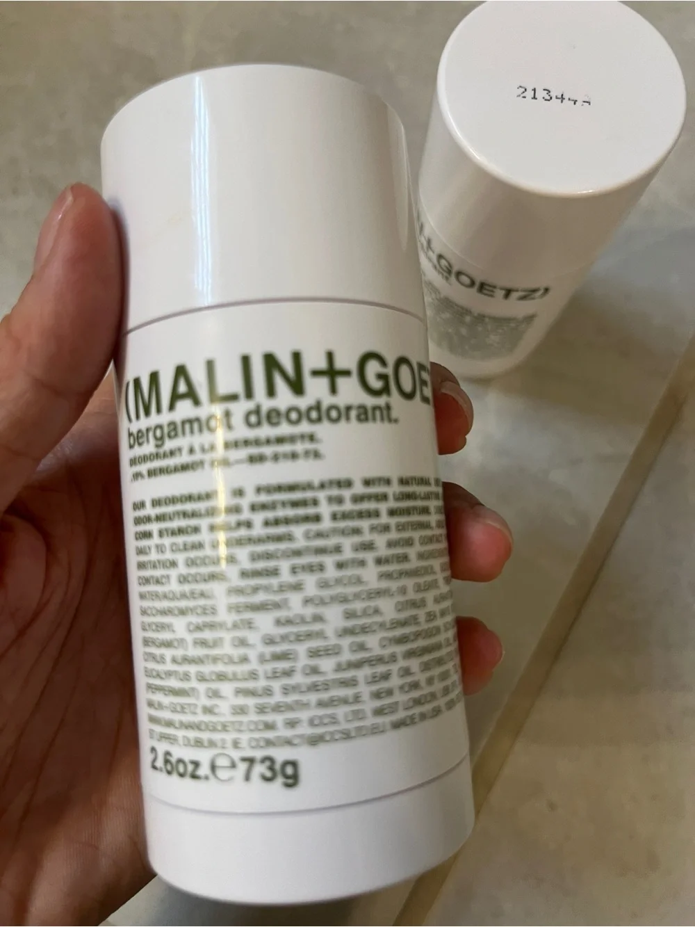 Malin + Goetz Deodorant Stick - White